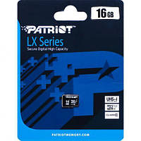 Карта памяти Patriot MicroSDHC 16GB UHS-I (Class 10) LX Series (card only) купити дешево в інтернет-магазині