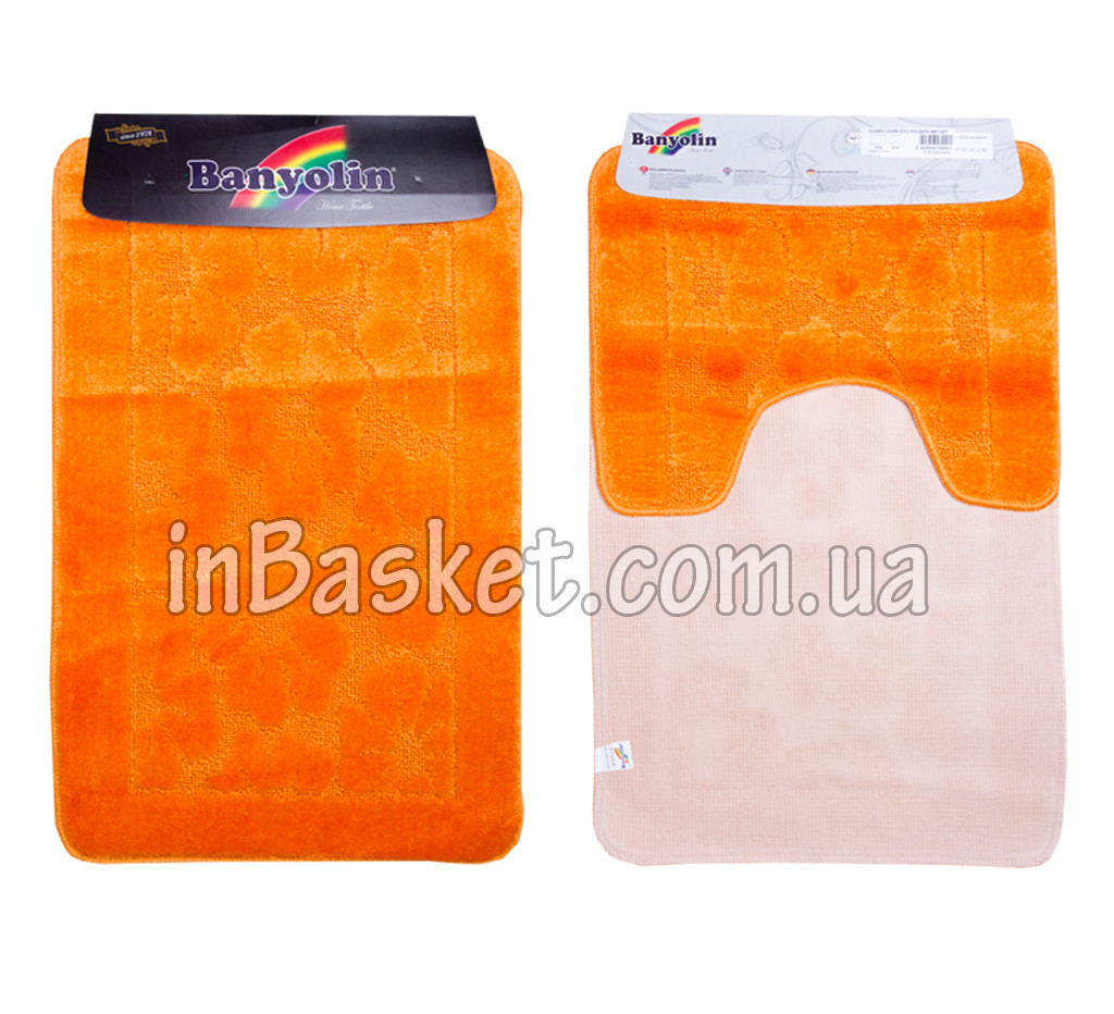 Комплект килимків для ванної "Orange floret"