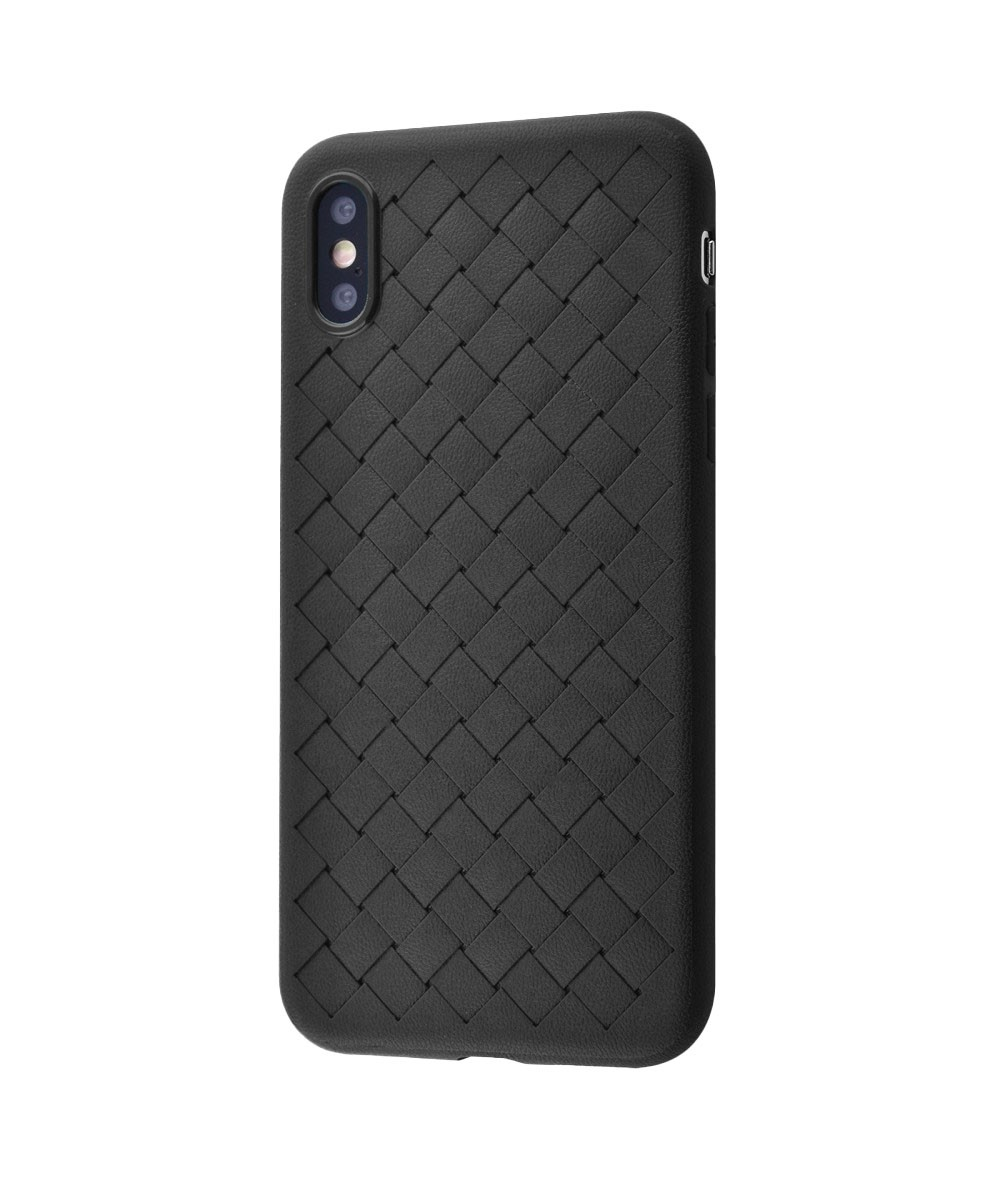 Плетений чохол XO Bottega Veneta для iPhone Xs Max Чорний