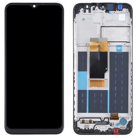 Дисплей (екран) для Nokia G10/G20 + тачскрин, чорний, оригінал (54) з передньою панеллю, фото 1