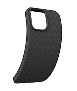 Плетений чохол XO Bottega Veneta для iPhone 14 Pro Max Чорний, фото 3