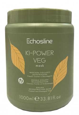 Маска для пошкодженого волосся Echosline Ki-Power Veg Reconstruction Sealant Mask для Damaged Hair 1 л (8008277245270), фото 1