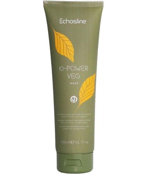 Маска для пошкодженого волосся Echosline Ki-Power Veg Reconstruction Sealant Mask для Damaged Hair 300мл (8008277245263), фото 1