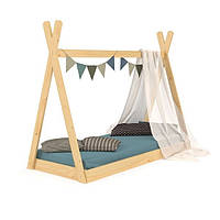 Домик кровать для ребенка Вигвам лак 70х140, Детские кровати Вигвамы Planetsport
