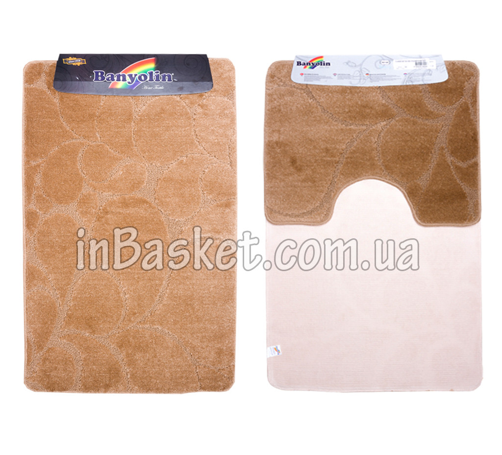 Комплект килимків для ванної "Biege petal"