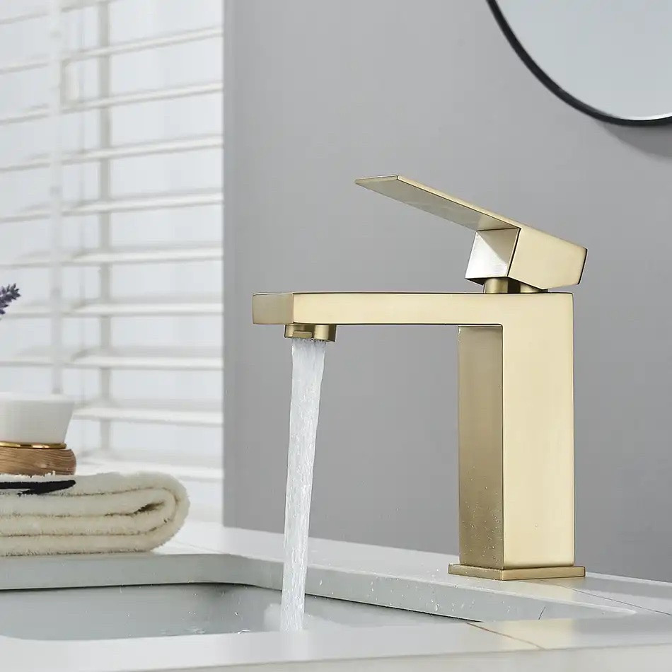 Змішувач для раковини FUTURA 75-11 BRUSHED GOLD Матове золото