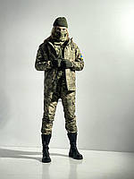 Женский тактический комплект пиксель флис Саржа, Теплая армейская женская форма военный костюм осень зима XXL
