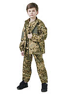 Костюм камуфляжный детский ARMY KIDS ПИЛОТ для мальчиков с капюшоном камуфляж пиксель
