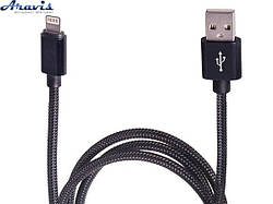 Кабель USB-Apple Black 100 Bk чорний