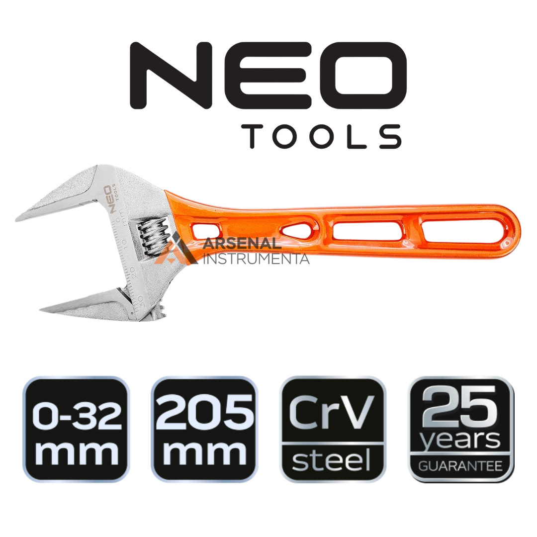 Розвідний ключ 205 мм, 0-32 мм NEO 03-024