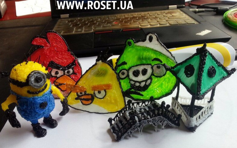 3D Ручка для рисования объемных моделей 3D Pen - 2 - фото 7 - id-p355271227