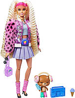Барбі екстра 8 у блискучій куртці блондинка. Barbie Extra Pet Teddy Bear Код/Артикул 75 494