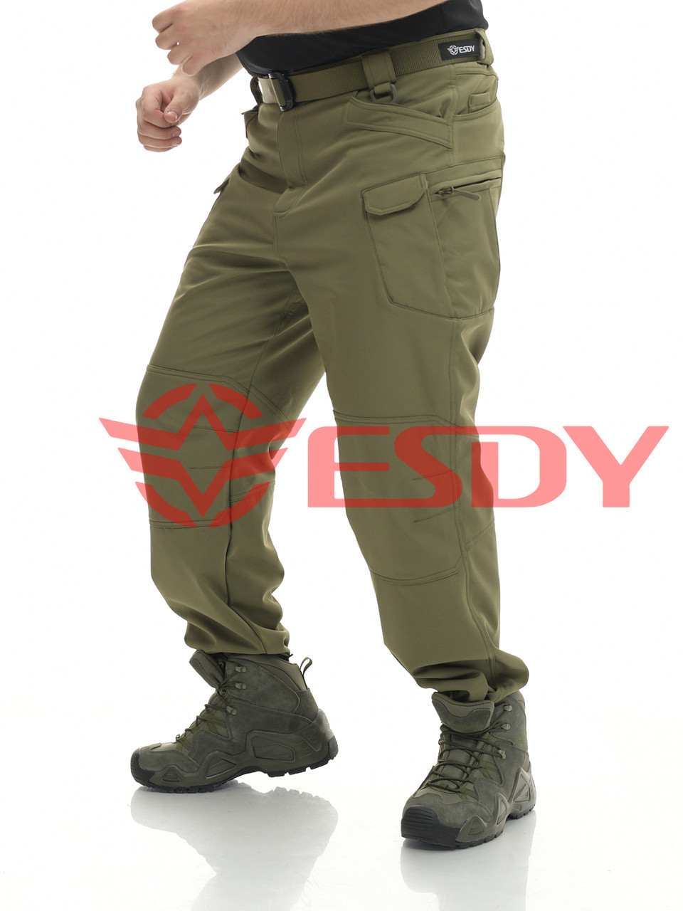 Зимові тактичні штани софтшел IX-7. ESDY. Олива