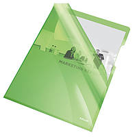 Папки-куточки глянцові  кольорові, міцні A4 / 150 мік, Esselte, зелений, 25 шт. 55436
