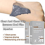 Грязьова детокс-маска для обличчя Clear and Clean Skin Essence Mud Film LENCOLOR 4g, фото 2