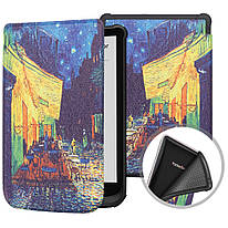 Чохол для Pocketbook 628 / 617 / 606 / 616 / 627 / 632 / 633 обкладинка Galeo TPU Print Cafe Terrace at Night