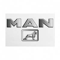 Металева табличка Man logo and lion