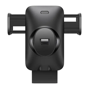 Автомобільний тримач холдер із БЗУ Baseus Wisdom Auto Alignment Car Mount Wireless QI 15W Air Outlet CGZX000001 Black, фото 3