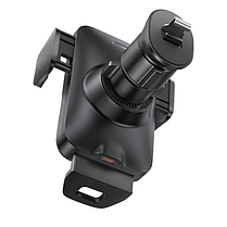 Автомобільний тримач холдер із БЗУ Baseus Wisdom Auto Alignment Car Mount Wireless QI 15W Air Outlet CGZX000001 Black, фото 4