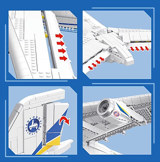 Конструктор Jie Star 57014 Антонов Ан-225 Мрия 5350 деталей, цена