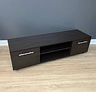 Тумба під ТВ венге з полицями та дверима - Тумба під телевізор, фото 2