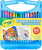 Набор Crayola 65 предметов Super Tips Coloring Art Case SuperTips Washable Markers, 65
