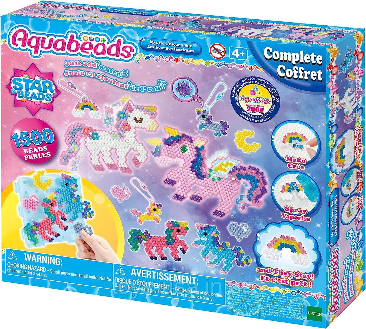 Водна аквамозаїка Аквабідс Чарівні єдинороги Aquabeads Mystic Unicorn