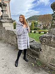 ШУБА З ХУТРА НОРКИ ТРАНСФОРМЕР,"САПФіР"