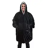 Плед толстовка з рукавами Huggle — плед флісовий м'яке худі ковдра тепле зручне комфортне худі, фото 3