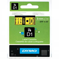 Картридж Dymo с пластиковой лентой D1 9мм х 7м для LabelManager/LabelPoint Желтый