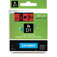 Картридж Dymo с пластиковой лентой D1 12мм х 7м для LabelManager/LabelPoint Красный