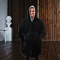 Плед толстовка з рукавами Huggle — плед флісовий м'яке худі ковдра тепле зручне комфортне худі