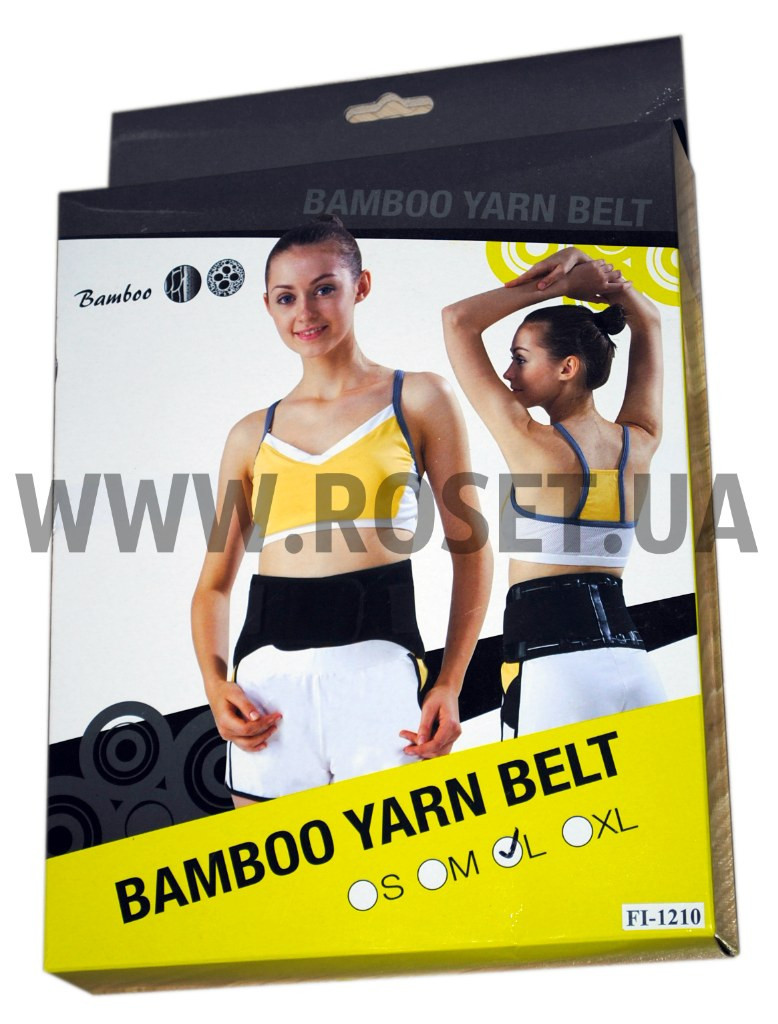 Лікувальний пояс для фіксації спини з магнітами - Bamboo Yarn Belt FI-1210