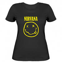 Женская футболка Nirvana (Нирвана)