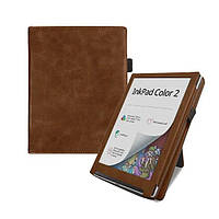 Чехол для PocketBook InkPad Color 2/3 коричневый - обложка для Покетбук 743С (PB743C)