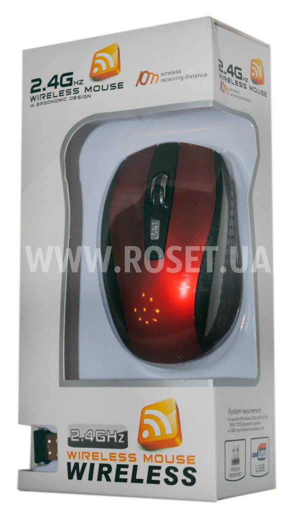 Бездротова комп'ютерна миша G108 - Wireless Mouse 2.4 GHz (10 m range)