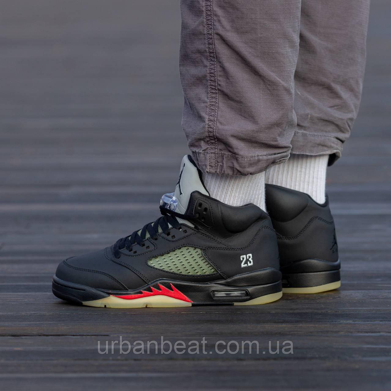 Чоловічі утеплені кросівки на хутрі Air Jordan Retro 5 Fur "23", фото 1
