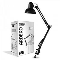 Настольный светильник Ardero DE1430ARD на струбцине под лампу Е27 черный