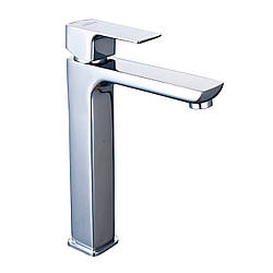 Змішувач для раковини Invena Nyks BU-28-W01 високий хром