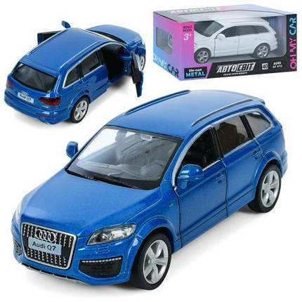 KMAS-3088 Машина АвтоСвіт Audi Q7, металева, інерційна,13 см, відчиняються двері, гумові колеса, фото 1