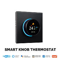 Терморегулятор для теплого пола Smart Knob WiFi чёрный