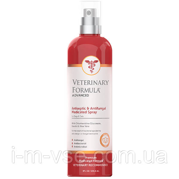 Veterinary Formula ANTISEPTIC&ANTIFUNGAL спрей для собак та котів 236 мл