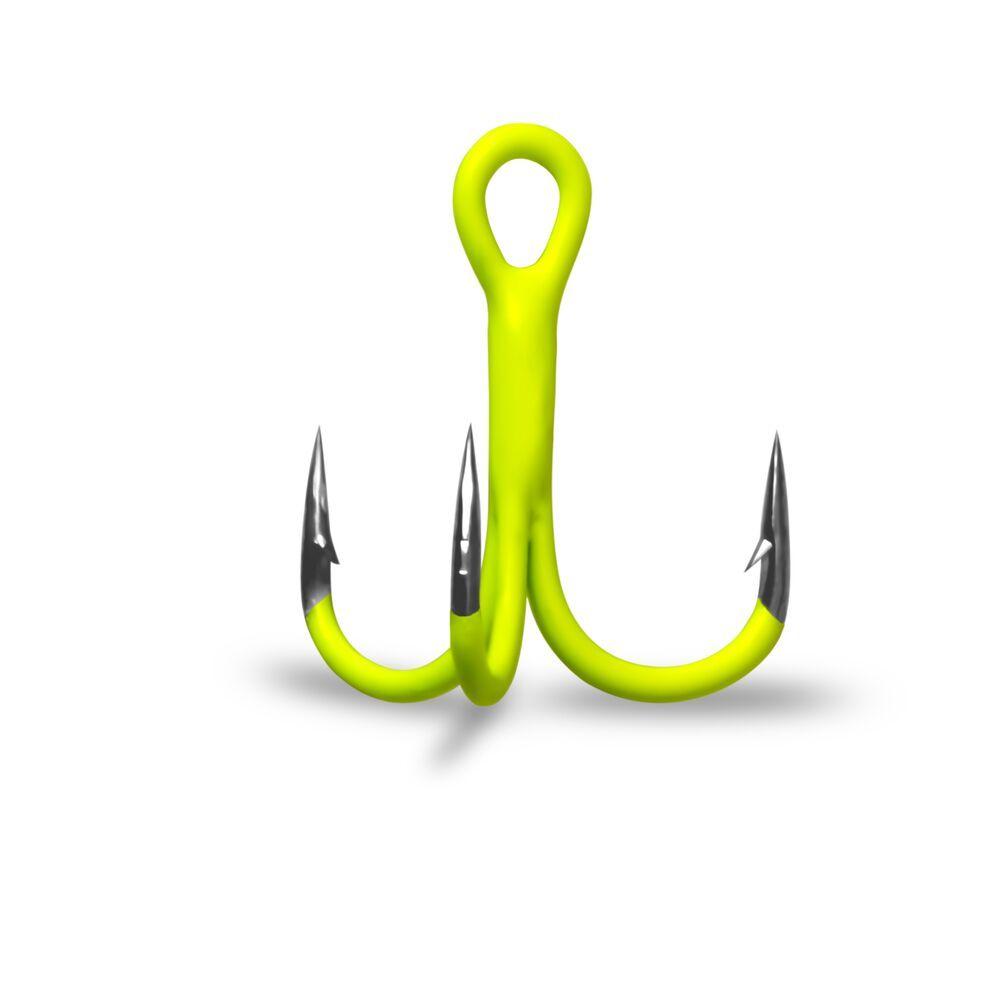 Трійник Gurza Round Treble Hook ST-36 UV CHARTREUSE # 4 /25 шт