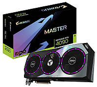 Видеокарта GF RTX 4090 24GB GDDR6X Aorus Master Gigabyte (GV-N4090AORUS M-24GD)