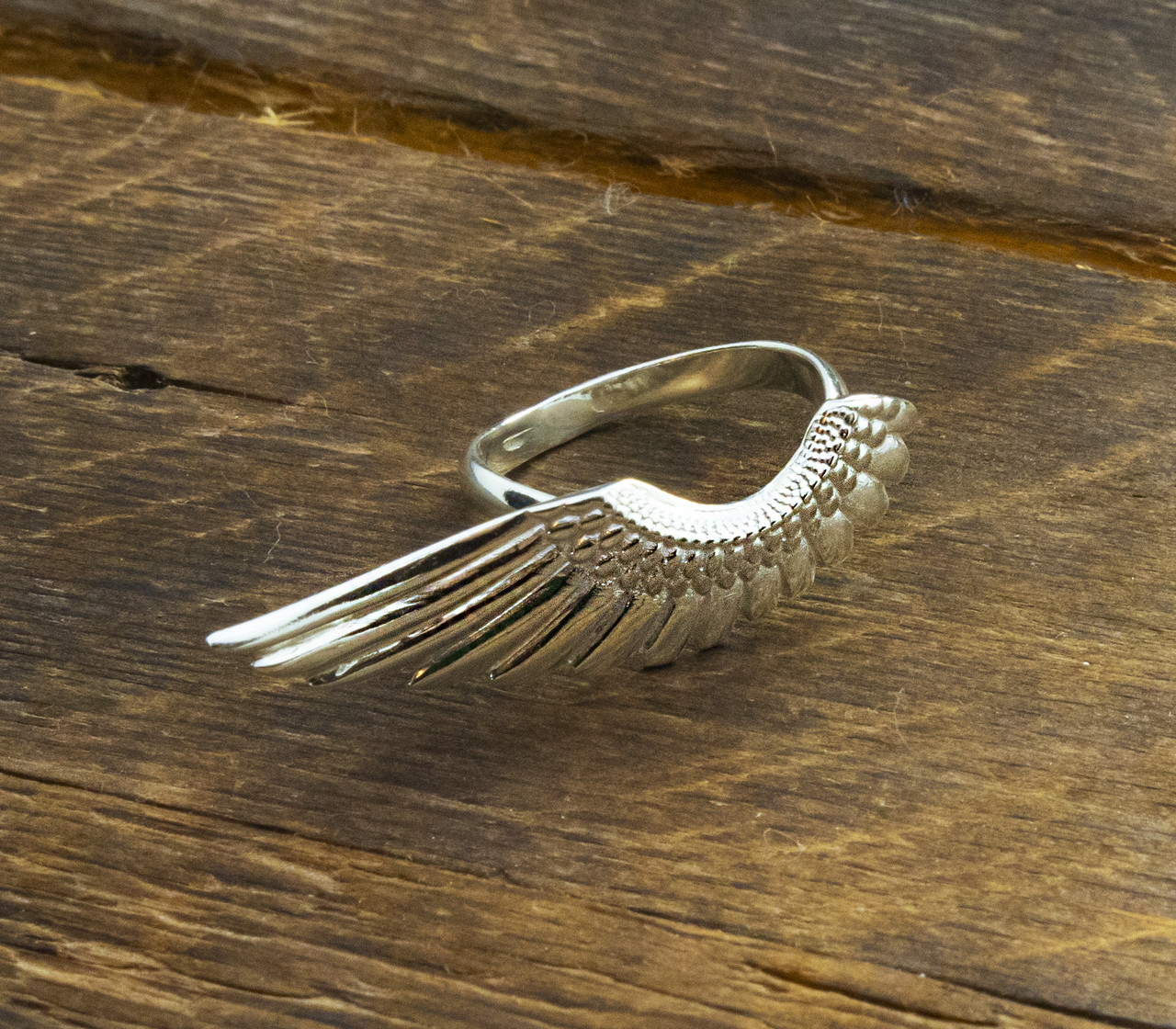 Кольцо женское золотое крылья ангела - фото 3 - id-p2007432923