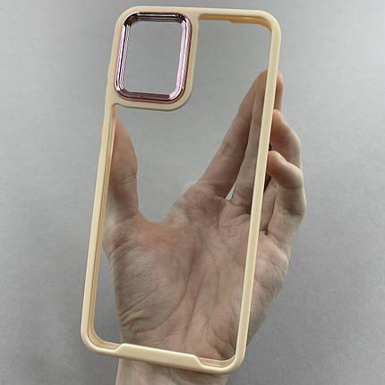 Чохол для Motorola G23 прозорий з бортиком для камери чохол на телефон моторола г23 бежевий k6h, фото 1