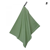 Полотенце спортивное микрофибра Хаки 80*180 см, Быстросохнущее полотенце для занятий спортом и туризма