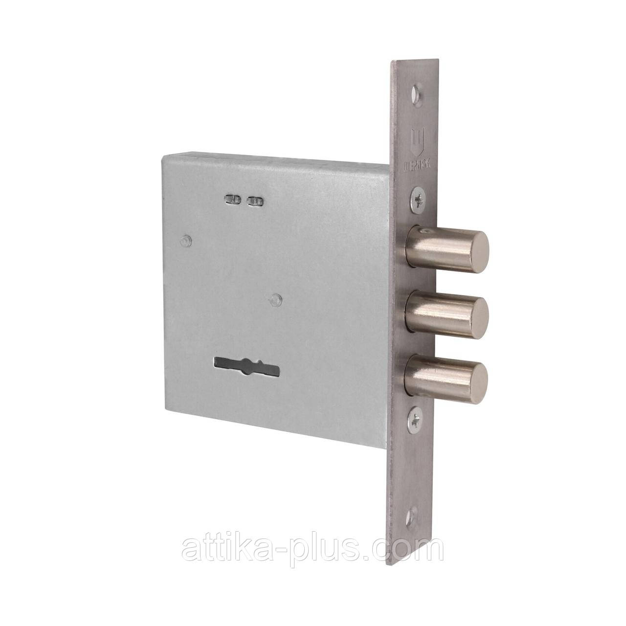 Замок врізний Шерлок 04.06S ключ цинк  додатковий (бек 54мм), фото 1