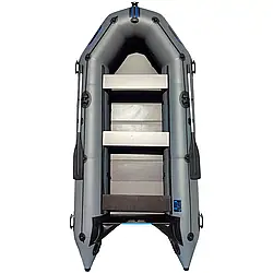 Надувний човен ПВХ Avalon АТ 350 сіра. Купити надувний човен Авалон від заводу. Недорогі човни для риболовлі