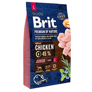 Brit Premium Junior Large L для цуценят великих порід із куркою 15 кг